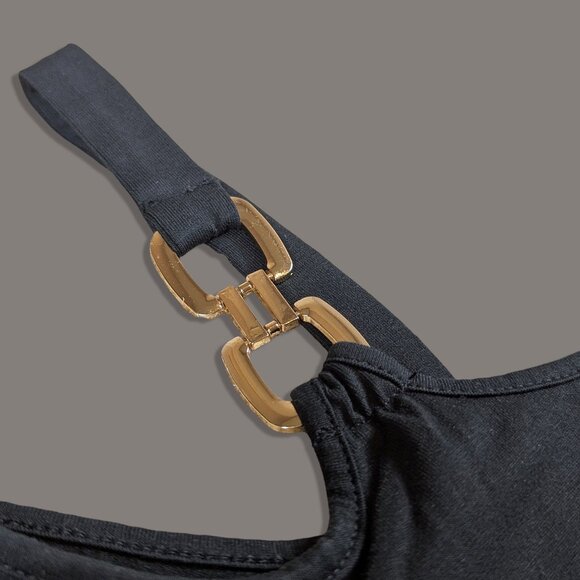 Black Short Sleeve Off the Shoulder Top - Small - Picture 6 of 7